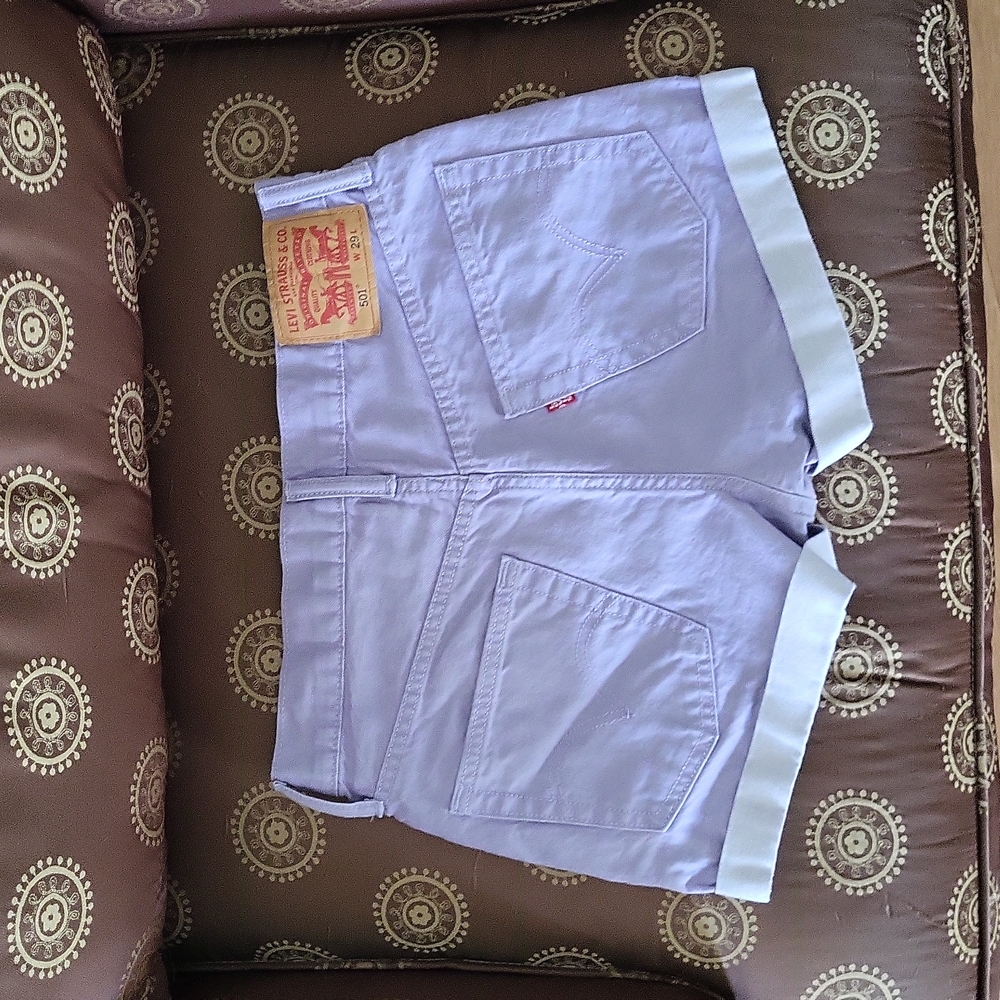 Levi’s 501 Button Fly Shorts - Lavender - 29" Waist - Picture 2 of 9